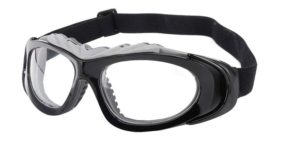 Prescription Sports Goggles Ogden Black - Interchangeable Headband - Basketball, Football & Soccer Glasses Prescription Sports Goggles Ogden Black - Interchangeable Headband - Basketball, Football & Soccer Glasses